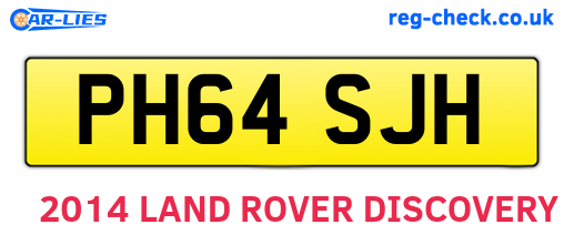 PH64SJH are the vehicle registration plates.