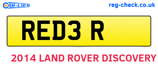 RED3R are the vehicle registration plates.