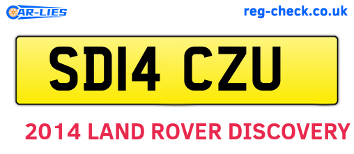 SD14CZU are the vehicle registration plates.