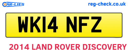 WK14NFZ are the vehicle registration plates.
