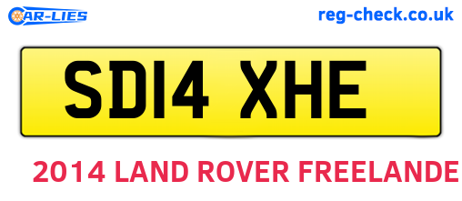 SD14XHE are the vehicle registration plates.