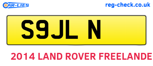 S9JLN are the vehicle registration plates.