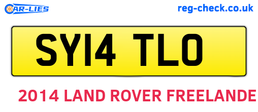 SY14TLO are the vehicle registration plates.