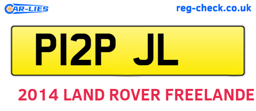 P12PJL are the vehicle registration plates.