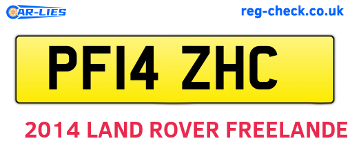 PF14ZHC are the vehicle registration plates.