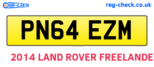 PN64EZM are the vehicle registration plates.