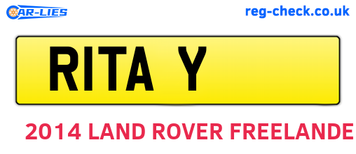 R1TAY are the vehicle registration plates.