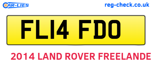 FL14FDO are the vehicle registration plates.