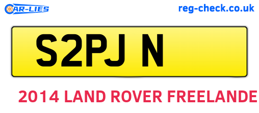 S2PJN are the vehicle registration plates.