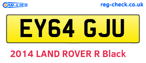 EY64GJU are the vehicle registration plates.