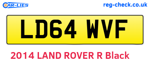 LD64WVF are the vehicle registration plates.