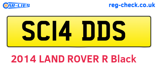 SC14DDS are the vehicle registration plates.