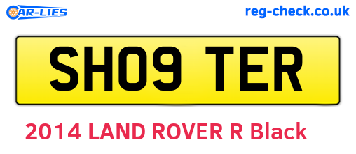 SH09TER are the vehicle registration plates.