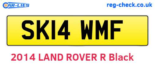 SK14WMF are the vehicle registration plates.