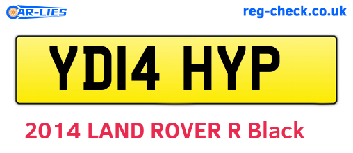 YD14HYP are the vehicle registration plates.