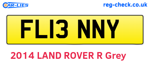FL13NNY are the vehicle registration plates.