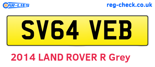 SV64VEB are the vehicle registration plates.