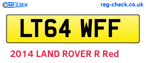 LT64WFF are the vehicle registration plates.