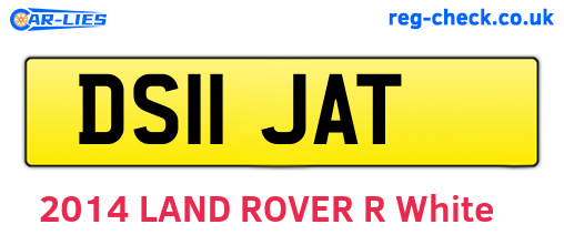 DS11JAT are the vehicle registration plates.