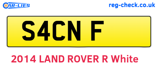 S4CNF are the vehicle registration plates.