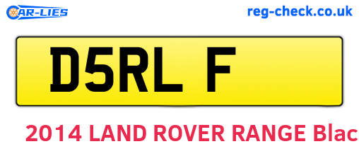 D5RLF are the vehicle registration plates.