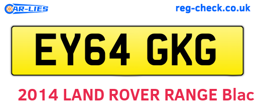 EY64GKG are the vehicle registration plates.