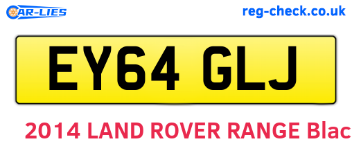 EY64GLJ are the vehicle registration plates.
