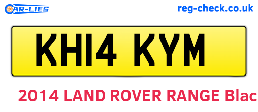 KH14KYM are the vehicle registration plates.