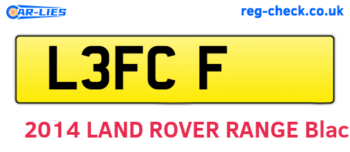 L3FCF are the vehicle registration plates.