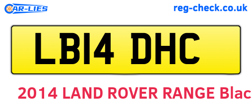 LB14DHC are the vehicle registration plates.