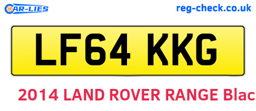 LF64KKG are the vehicle registration plates.