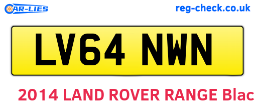 LV64NWN are the vehicle registration plates.
