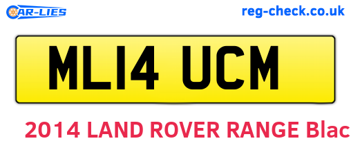 ML14UCM are the vehicle registration plates.
