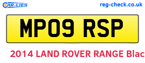 MP09RSP are the vehicle registration plates.