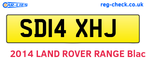 SD14XHJ are the vehicle registration plates.