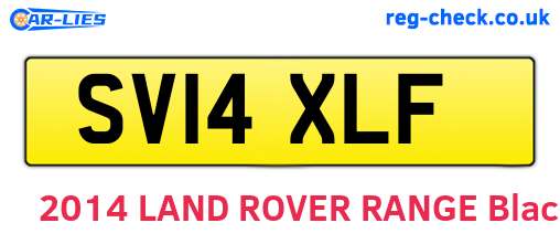 SV14XLF are the vehicle registration plates.