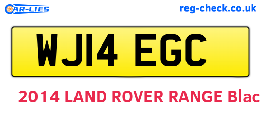 WJ14EGC are the vehicle registration plates.
