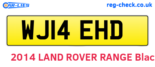 WJ14EHD are the vehicle registration plates.
