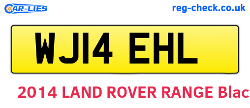 WJ14EHL are the vehicle registration plates.