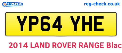 YP64YHE are the vehicle registration plates.