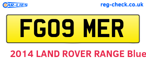 FG09MER are the vehicle registration plates.