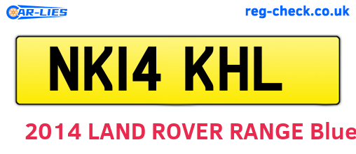 NK14KHL are the vehicle registration plates.