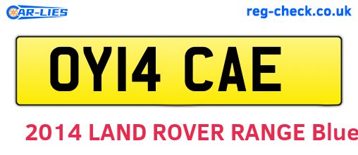 OY14CAE are the vehicle registration plates.