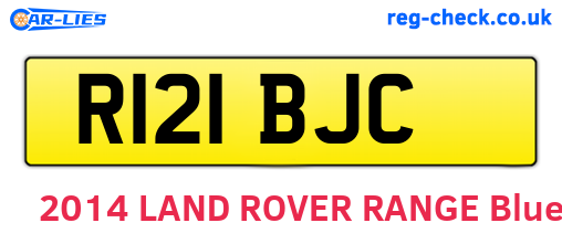 R121BJC are the vehicle registration plates.
