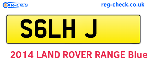 S6LHJ are the vehicle registration plates.