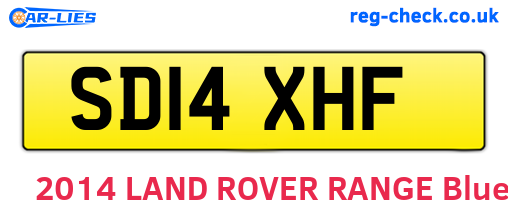 SD14XHF are the vehicle registration plates.
