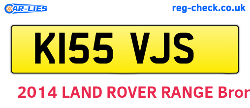 K155VJS are the vehicle registration plates.