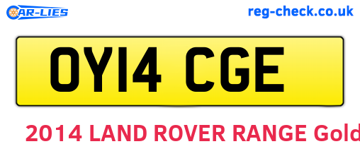 OY14CGE are the vehicle registration plates.