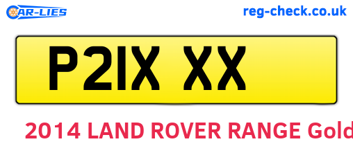 P21XXX are the vehicle registration plates.