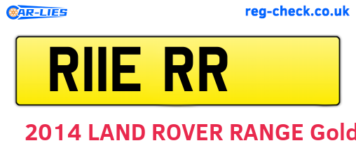 R11ERR are the vehicle registration plates.